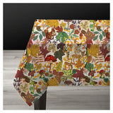 Falling Leaves Linen Tablecloth Large