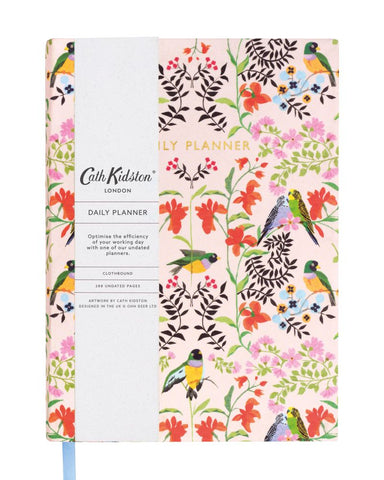 Cath Kidston A5 Linen Daily Planner -Bird Repeat