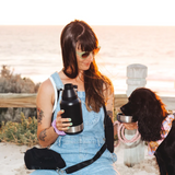Seassun Dog Water Bottle with holder - Black