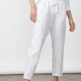 Luxe Linen Pants White