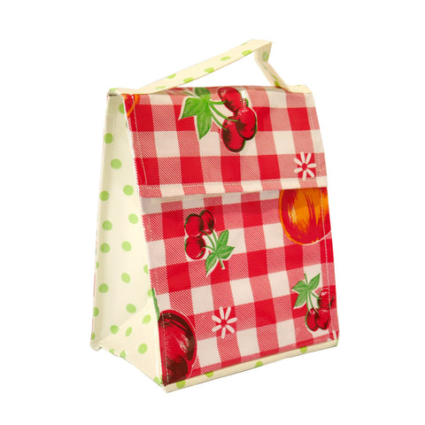 Insulated Lunchbag - Fruit Red Check