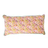Cotton Cushion with Flower Print