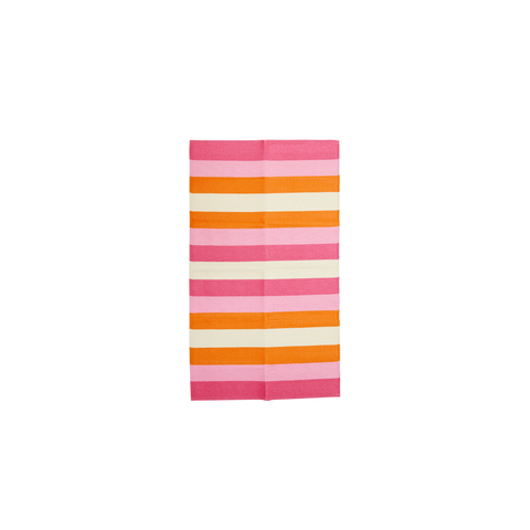 Recycled Plastic Floor Mat in Pink Striped Design