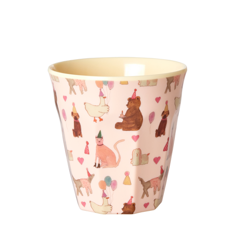 Melamine Kids Cup with Animal Print - Small - Lavender