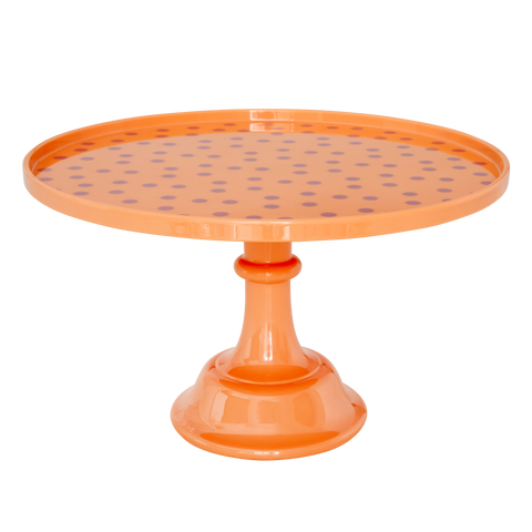 Melamine Cake Stand with Dots Print