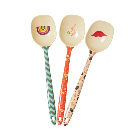 Melamine Cooking Spoon with 3 Assorted 'Follow The Call of The Disco Ball'