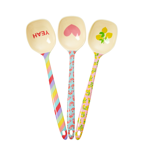 Melamine Cooking Spoon with 3 'YIPPIE YIPPIE YEAH' Asst. Prints