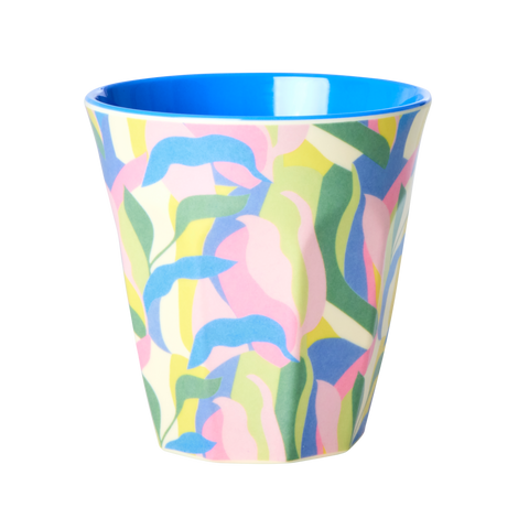 Melamine Cup with Jungle Fever Print - Two Tone - Medium