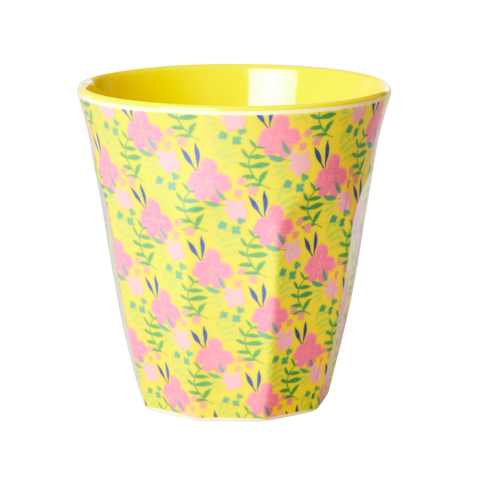 Melamine Cup with Sunny Days Print - Two Tone - Medium