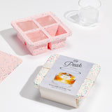 Ice Cube Tray Extra Large Speckled Pink