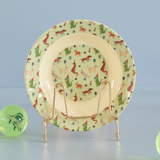 Melamine Kids Bowl with Animal Print - Green