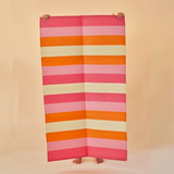 Recycled Plastic Floor Mat in Pink Striped Design