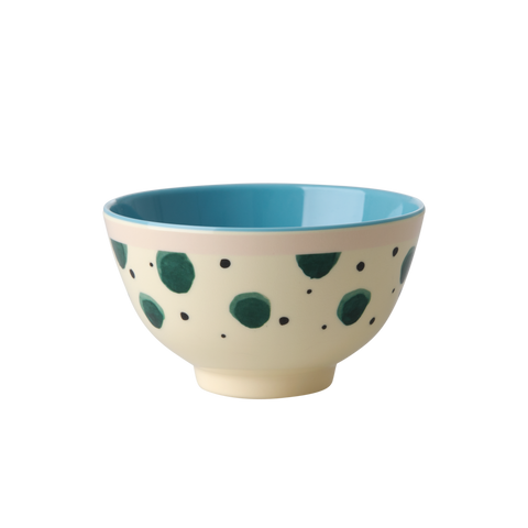 Small Melamine Bowl with Watercolor Splash Print