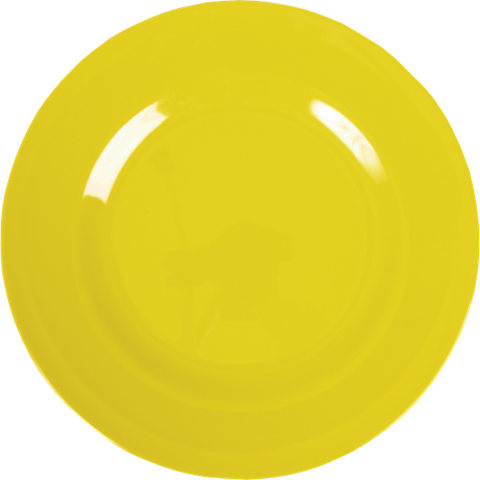 Melamine Round Dinner Plate in Yellow