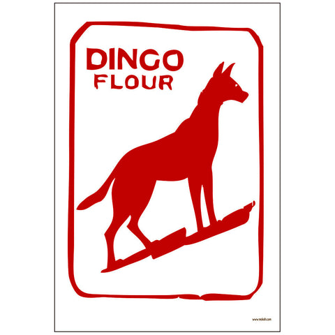A4 Dingo Dog Freo Print