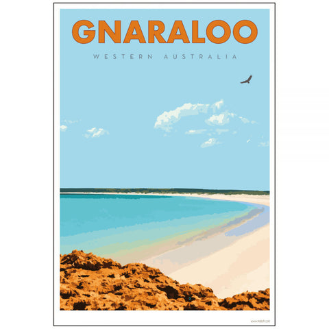 A4 Vintage Gnaraloo Print