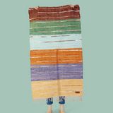 Cotton Runner in Multicolor and  Golden Details